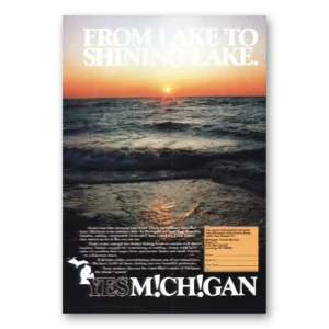 1984 Michigan Print Ad | Shining Lake