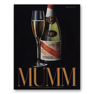 1984 Mumm Champagne Print Ad | Mumms Word