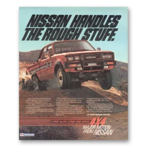 1984 Nissan 4x4 Print Ad | Rough Stuff