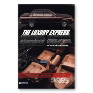 1984 Nissan Maxima Print Ad | Luxury Express