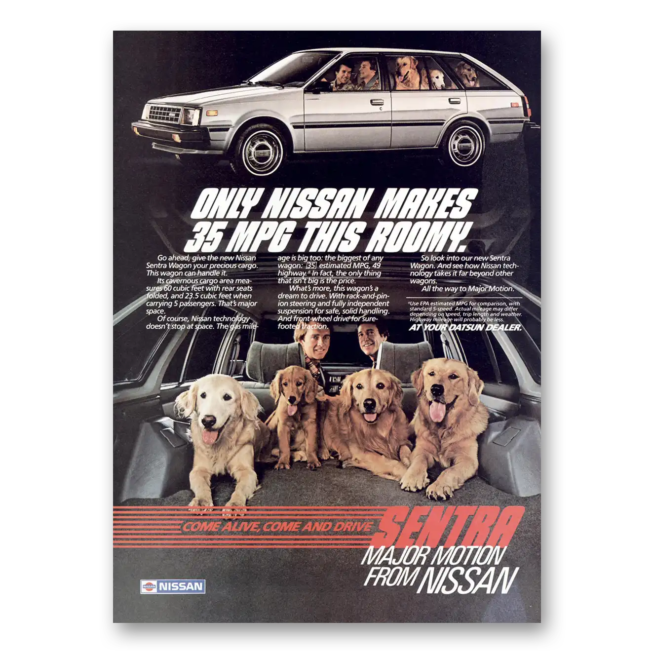 1984 Nissan Sentra Print Ad | This Roomy