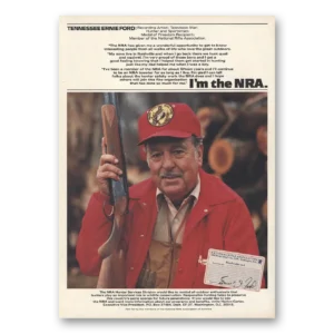 1984 National Rifle Association Print Ad | Tennessee Ernie Ford