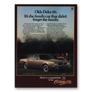 1983 Oldsmobile Delta 88 Print Ad | Family Car