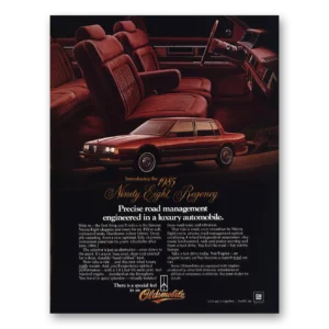 1985 Oldsmobile Regency Print Ad | Road Management