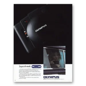 1984 Olympus Camera Print Ad | Soyez La Mode