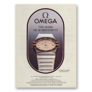 1984 Omega Watch Print Ad | Constellation