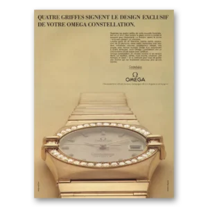 1984 Omega Watch Print Ad | Griffes Signent