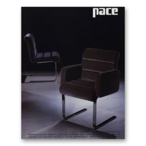 1984 Pace Furniture Print Ad | Lugano Chair