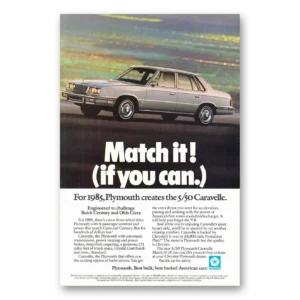 1984 Plymouth Caravelle Print Ad | Match It