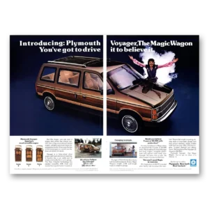 1984 Plymouth Voyager Print Ad | Doug Henning