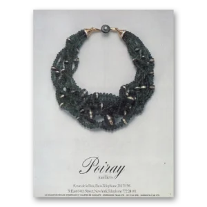 1984 Poiray Joailliers Print Ad | French Necklace