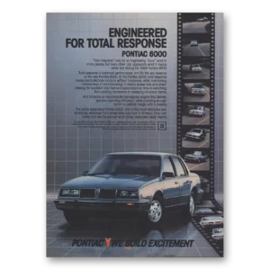 1984 Pontiac 6000 Print Ad | Total Response