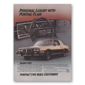 1984 Pontiac Grand Prix Print Ad | Pontiac Flair