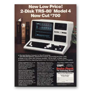 1984 Radio Shack Print Ad | Trs80 Model 4