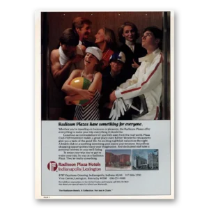 1984 Radisson Hotels Print Ad | Plaza Hotels