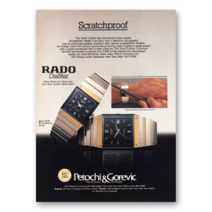 1984 Rado Print Ad | Scratchproof