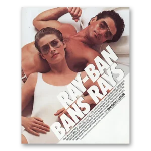 1984 Ray Ban Sun Glasses Print Ad | Ray Ban Bans Rays
