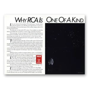 1984 RCA Print Ad | One Kind