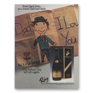 1984 Remy Martin Cognac Print Ad | Fathers Day