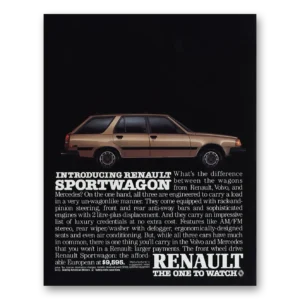 1984 Renault Sportwagon Print Ad | Between Wagons