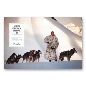 1984 Revillon Paris Print Ad | Le Frisson