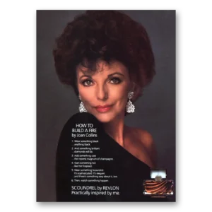1984 Scoundrel Perfume Print Ad | Joan Collins Buildfire