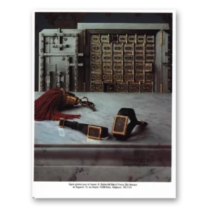 1984 Rothschild Watches Print Ad | France