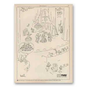 1984 Russ Togs Print Ad | If I Could Only Act