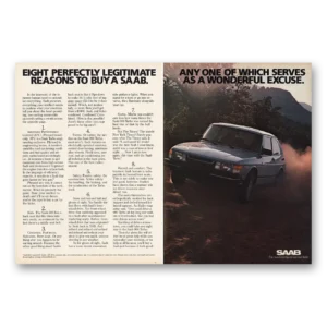 1984 Saab Print Ad | Legitimate Reasons