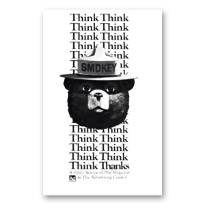 1984 Smokey the Bear Print Ad | Think Thanks
