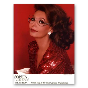1984 Sophia Lorens Eyewear Selection Print Ad | Sophia Lorens