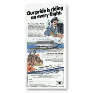 1984 South African Airways Print Ad | Pride Riding