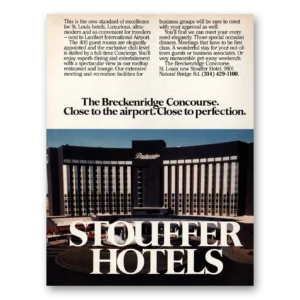 1984 Stouffer Hotels Print Ad | Breckenridge
