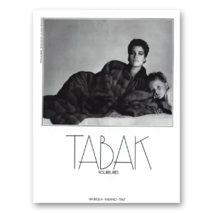 1984 Tabak Print Ad | French Fashion