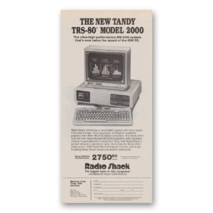 1984 Tandy Computer Print Ad | Twice Speed Ibm