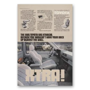 1984 Toyota SR5 Sport Truck Print Ad | Back Up