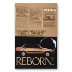1984 Toyota Corolla Print Ad | Reborn