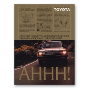 1984 Toyota Cressida Print Ad | Ahhh
