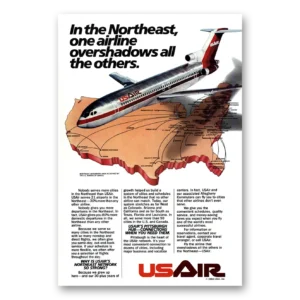 1984 US Air Print Ad | One Airline