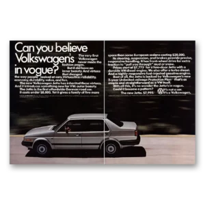 1984 Volkswagen Jetta Print Ad | Can You Believe