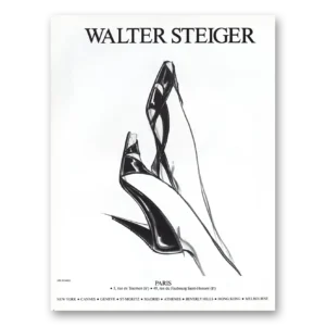 1984 Walter Steiger Shoes Print Ad | Paris Fashion