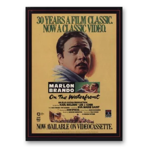 1984 On The Waterfront VHS Movie Promo Print Ad | Marlon Brando