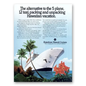 1985 American Hawaii Cruises Print Ad | Alternative