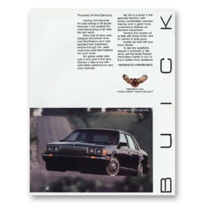 1985 Buick Century Print Ad | Test Century