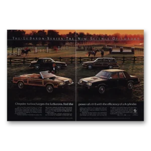 1985 Chrysler LeBaron Print Ad | Turbocharges
