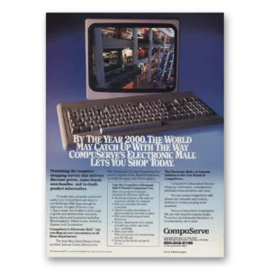 1985 CompuServe Print Ad | May Catch Up