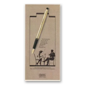 1985 Cross Print Ad | Seated Directly