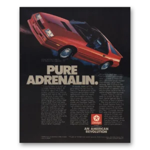 1985 Dodge Daytona Print Ad | Pure Adrenalin