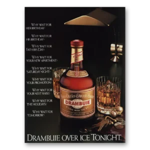 1985 Drambuie Print Ad | Her Birthday