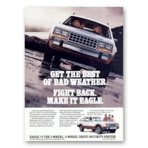1985 AMC Eagle Print Ad | Bad Weather